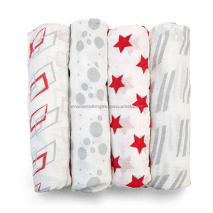 Couverture à emmaillotage pour bébé, en coton biologique, Extra doux, étiquette privée, échantillon gratuit - Product Image 1