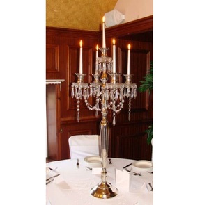 Chandelier de mariage à suspension en cristal, chandelier pour décoration de pièce centrale - Product Image 1