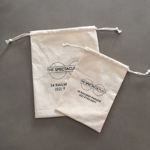 5 "X 7" petits sacs à cordon en mousseline sacs de faveur en coton pochette d'emballage de bijoux sac cadeau en coton - Product Image 4