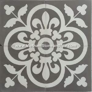 กระเบื้องซีเมนต์เคลือบด้วยมือขนาด200x200สำหรับพื้นห้องน้ำภายในจัดส่งเร็วส่งตรงจากเวียดนาม - Product Image 5