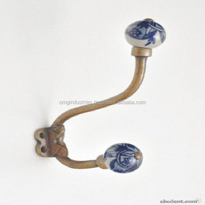 OMG Industries Durable Metal <b>Coat</b> <b>Hook</b> Wholesale Ceramic Ball Hat <b>Hook</b> Cast Iron with Brass Feature OEM Model Number - Product Image 2