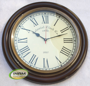 Reloj de pared colgante con acabado hermoso y de diseño, reloj de pared, reloj de estilo náutico marino - Product Image 4