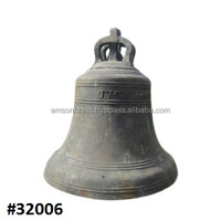 Campana de Iglesia de Metal Fundido con Acabado de Latón Antiguo Modelo 32005 de Amson, Estilo Budista, en Oferta