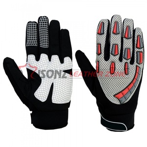 Guantes de Trabajo Mecánico, Duraderos, de Cuero, Resistentes al Calor, a los Cortes, al Deslizamiento y a los Impactos, de 10 Pulgadas, Personalizables - Product Image 1