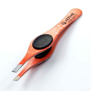 PROFESSIONNEL BEAUTÉ SOURCIL PINCE À ÉPILER INCLINÉE dans de Belles Couleurs en acier inoxydable De Qualité Médicale Silicone Grip Cheveux Cueilleurs - Product Image 5