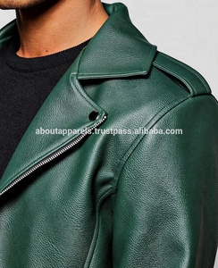 Men's Genuine Sheepskin Leather Motorbike <b>Jacket</b> & Coats Perforated Winter Bulk Wholesale Plus Size Breathable Feature Cheap - Product Image 3