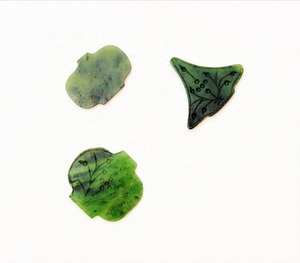 พลอยอะเวนจูรีนสีเขียวธรรมชาติ97กะรัตพลอยเรียบเนียนอัญมณีหลวมของแท้ - Product Image 5