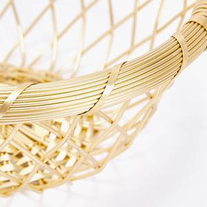 Round Empty <b>Small</b> Metal Wire Mesh <b>Basket</b> <b>Storage</b> Gifting Purpose Kitchen Bread Food Jewelry Cosmetic <b>Storage</b> Rack Made Aluminium - Product Image 2