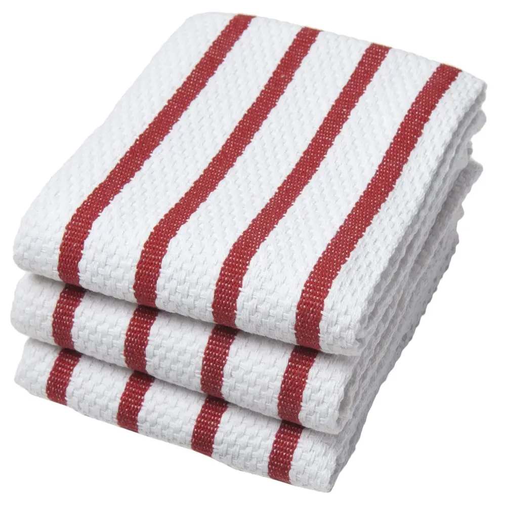 100% Cotton dish cloths kitchen tea towel with logo cheap price