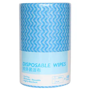 Economic Multipurpose Spunlace Roll 15x46cm Nonwoven Household Cleaning Kitchen Disposable Dish Cloth