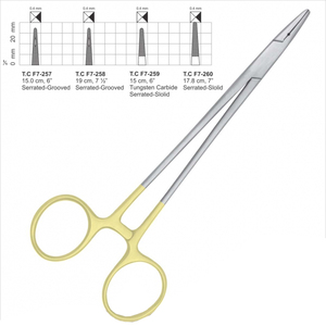 Precio barato TC 5,25 "Crile soporte de aguja de madera y fórceps de arteria instrumento quirúrgico médico de acero inoxidable - Product Image 3