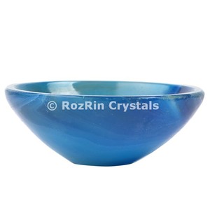 โถแกะสลักลายหินอาเกตบลูออนิกซ์สำหรับตกแต่งบ้าน - Product Image 1