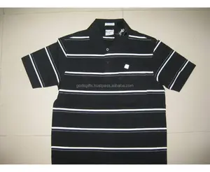 优质竹棉条纹设计Polo t恤男士Polo衬衫高品质100% 纯棉皮克男士定制