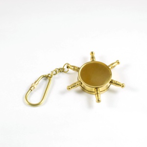 Messing Nautical Antique Schiffs räder Sailor Wheel Compass Custom ize Back Dial Schlüssel ring Kettens ch laufe zum Verkauf - Product Image 3