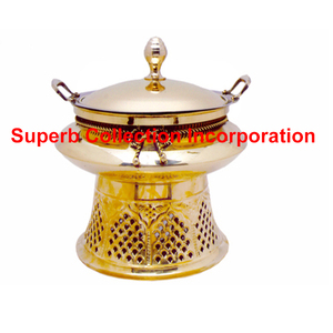 Déflecteur de haute qualité en laiton doré, plat à fruits de luxe et élégant Design moderne, pour le mariage et le Banquet - Product Image 2