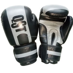 Guantes de boxeo de cuero PU genuino de piel de vaca de alta resistencia personalizados del mejor fabricante para entrenamiento Guantes deportivos de perforación Artes marciales - Product Image 4