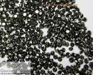 Diamante Negro 100% Natural y redondo brillante, Diamante Negro suelto al mejor precio, Diamante Negro de 1 quilate - Product Image 2