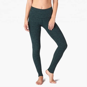 Ultimate Comfort Flexibility Fitness <b>Leggings</b> Melange <b>Grey</b> <b>Women's</b> Workout Yoga Tights Contrast <b>Grey</b> Panel Made Spandex Pants - Product Image 1