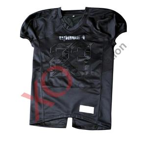 Maillot de football américain noir sur mesure Nouveau design Respirant Plus Size Imprimé Technics Sublimé Nouveau Instruit - Product Image 1