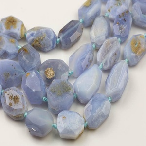 สีฟ้าลูกไม้เหลี่ยมเพชรพลอยTumblingหินสีฟ้าลูกไม้ขั้นตอนตัดนักเก็ตTumbledหิน - Product Image 2