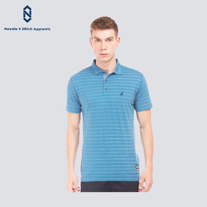 เสื้อเชิ้ตผ้าฝ้ายถักโพลีเอสเตอร์ระบายอากาศแบบลำลองสำหรับผู้ชาย60ชิ้นสำหรับใส่ตีกอล์ฟ - Product Image 1