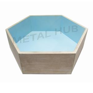 Bandeja Hexagonal de Madera de Mango - Product Image 1