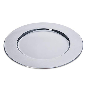 Charger Plate Silver Custom Metal Hot Selling and High Quality Direct OEM Factory Sale - Product Image 1