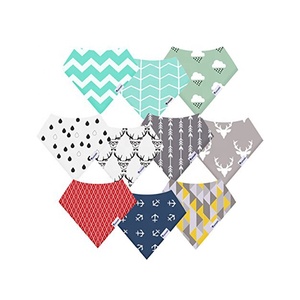 Wholesale Factory Price Comfortable Cotton Baby Bandana Drool Bibs - Product Image 1