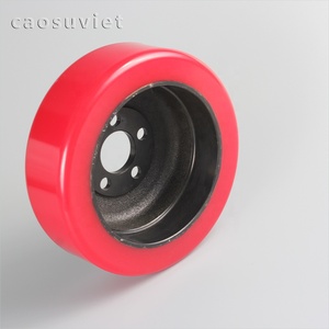 Roue en caoutchouc polyuréthane personnalisée de haute qualité 70-90 ShoreA Résistance à l'abrasion Charge directe Usine du Vietnam pour diverses applications - Product Image 4