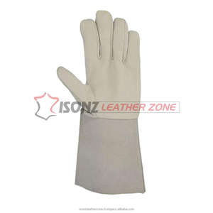 Guantes Industriales de Piel de Cabra, Guantes de Soldadura Personalizados, Anti-Impacto, Antideslizantes, Resistentes al Fuego y al Agua, Venta al Por Mayor, para Barbacoa y Soldadura TIG - Product Image 2