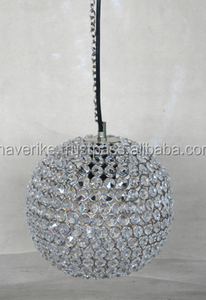 Boule de pendentif en cristal en métal décoratif de mariage classique pour la décoration de vacances centres de table en argent de mariage faits à la main - Product Image 6