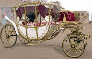 Carruaje de boda de Cenicienta, carritos de cuento de hadas encantadores, a la venta, estilo abierto - Product Image 2