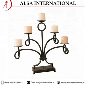 Meilleur support en métal pour quantité en vrac Bougeoir Design personnalisé Exportateur indien Impression décorative pour la décoration de Noël à la maison - Product Image 4