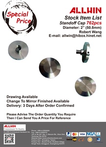 Tapa separadora de vidrio de acero inoxidable 316 2 \ "50,8mm sujetadores de diámetro - Product Image 5