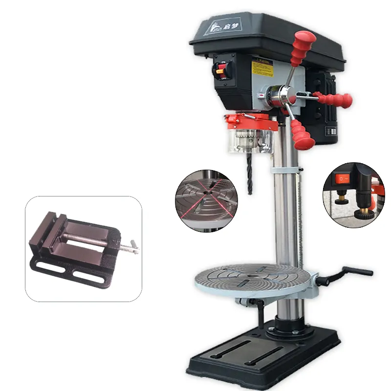 16 millimetri 750W laser industriale panchina drill press con 4 pollici a schermo piatto pinze