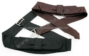 <b>Men's</b> 100% Genuine Leather Gothic Long Civil New Pleated Confederate Periods Cravat Bow <b>Ties</b> - Product Image 5