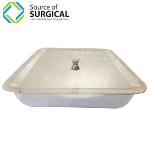 ชุดเครื่องมือผ่าตัดถาดสแตนเลสพร้อมฝาปิดสำหรับชุดเครื่องมือผ่าตัดแบบแมนนวล - Product Image 1