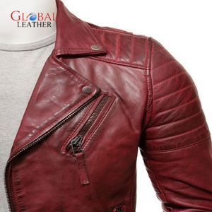 2025 Best-seller Veste en cuir de moto marron personnalisée pour hommes Respirant Casual Street Wear OEM Design - Product Image 3