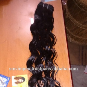 Tissage de cheveux humains indiens Remy doux et lisse, vague naturelle profonde et lâche de Temple Waft - Product Image 2