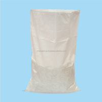 Sac tissé en PP personnalisable 25kg & 50kg réutilisable étanche à l'humidité pour l'emballage de ciment de riz et d'engrais avec logo personnalisé