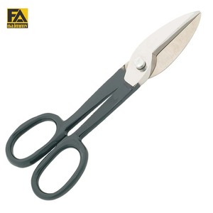 Cisailles à tôle de qualité industrielle (modèle américain) avec lame en acier inoxydable, poignée laquée, lame inférieure dentelée, multi-usages - Product Image 1