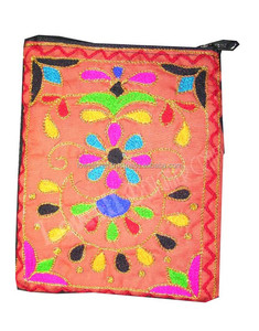 Gujrati Ari กระเป๋าโทรศัพท์มือถือปักลายอินเดียและกระเป๋าใส่หนังสือเดินทาง - Product Image 2