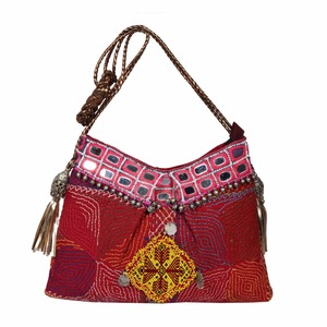 Banjara de diseñador clásico bordado a mano bolso de mujer Ibiza estilo gitano rebordear cierre de cremallera tela de algodón Hobos - Product Image 4