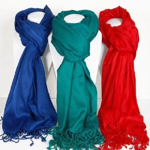 Chal Largo de Viscosa para Niñas, Bufanda de Moda para Invierno, Pashmina Cálida de Color Puro, Diseño Multiusos - Product Image 3