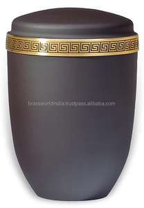 โกศบรรจุอัฐิแบบอเมริกัน สีน้ำเงินเรียบง่าย ทำจากทองเหลือง โดย Brassworld India Funera - Product Image 4