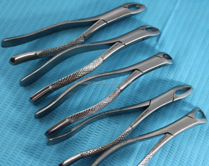 Juego de 5 pinzas dentales con patrón inglés, fuente de alimentación Manual, Material de acero, uso Dental - Product Image 4