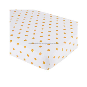 Water Repellent Premium Fitted Cotton Crib Sheet - Product Image 1