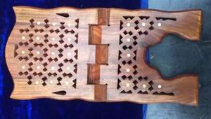 Madera tallada gran libro de la Biblia soporte de la mano tallada Rehal plegado libro sostenedor del soporte de estante de madera libro soporte para la Biblia libro de cocina - Product Image 6