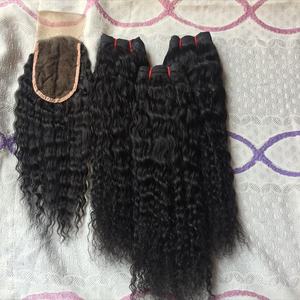 ขายส่ง100% มนุษย์ผมสีดำผู้หญิงเวอร์จินผมดิบพม่าผมหยิก - Product Image 5