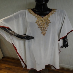 CAFTAN court et brodé pour hommes, poncho - Product Image 2